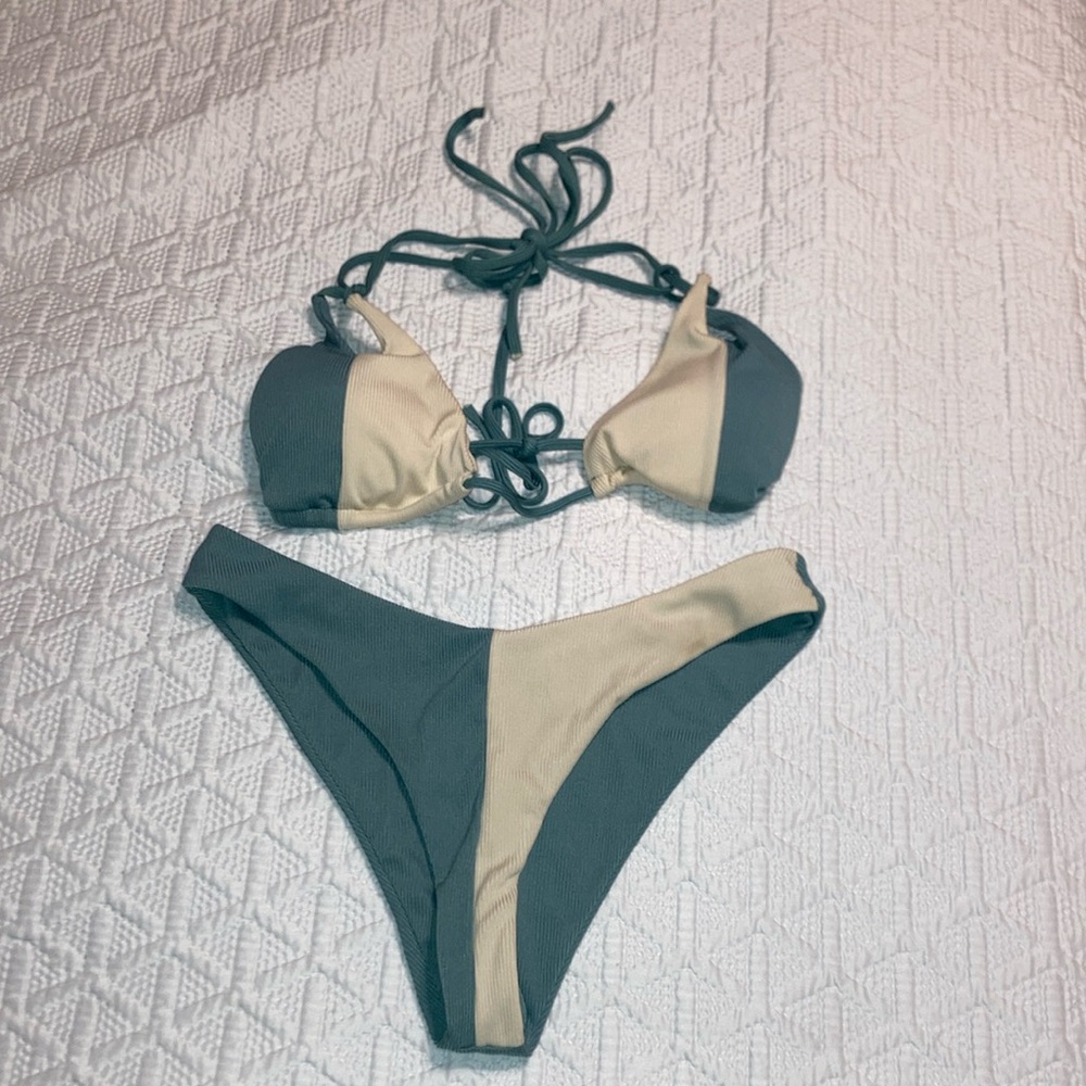 Two-Tone Bikini Set